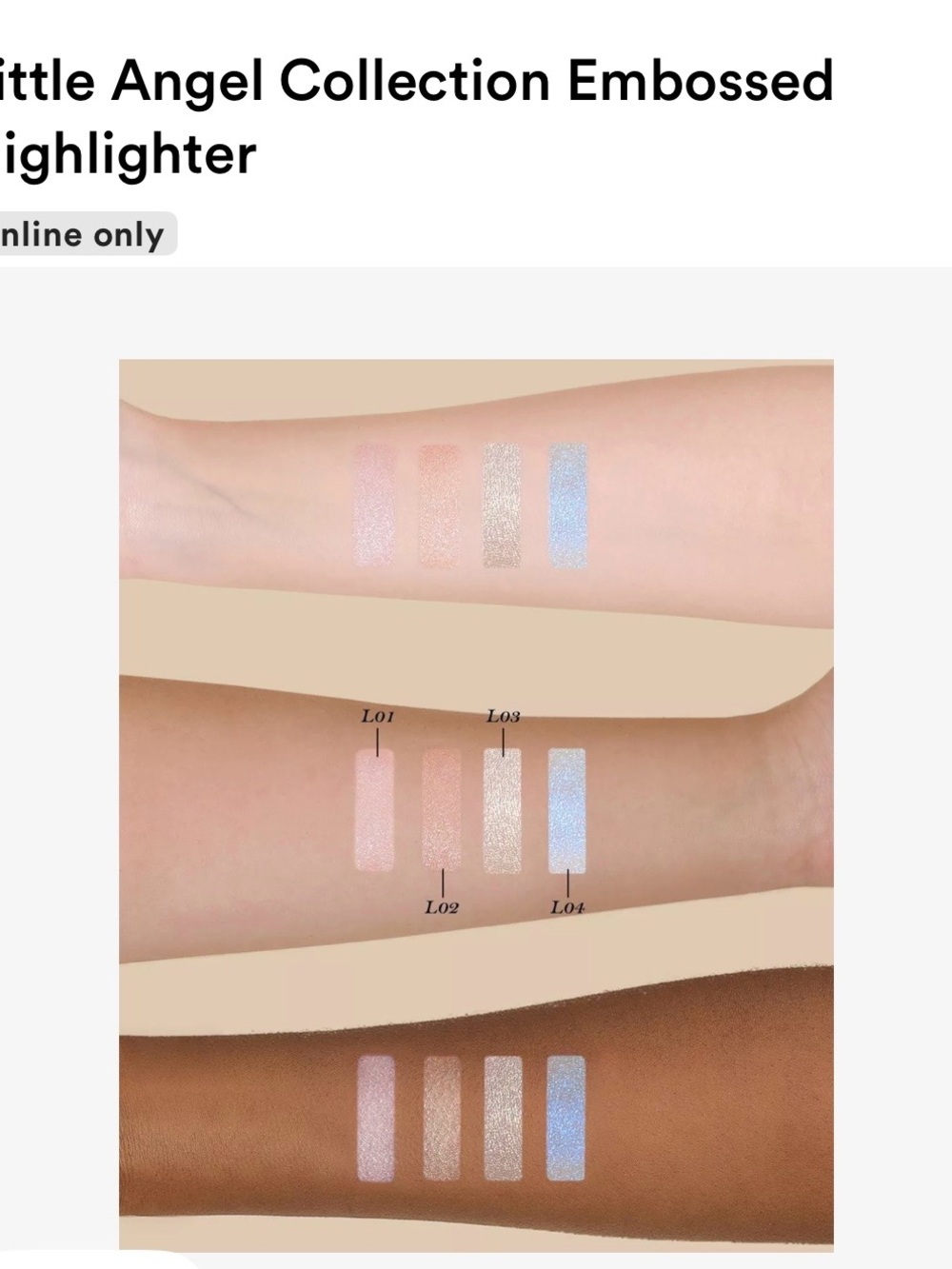 Flower Knows Little Angel Collection Embossed Highlighter - Moon River - Picture 9 of 9